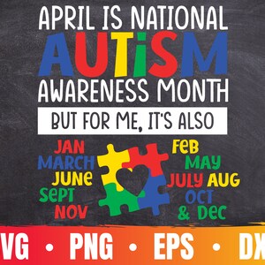 Autisme Acceptatie | Autisme Awareness Maand Svg | Autisme Puzzel Svg Bestand Voor Cricut | Adhd Svg | Commercieel gebruik & digitale download