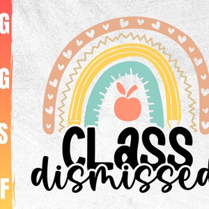 Class Dismissed - Elementary Arquivo de Corte SVG por Creative Fabrica  Crafts · Creative Fabrica