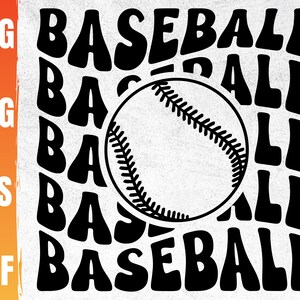 Béisbol retro Svg / Baseball Mom Svg / Baseball Mama Svg / My Heart Is On That Field Eps / Uso comercial y descarga digital