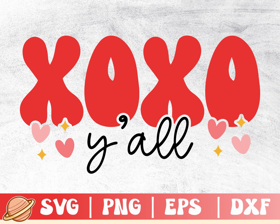 Xoxo Youall Svg | Valentines Day Svg | Be My Valentine | Retro ...