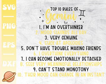 Gemini Zodiac Sign | Gemini Svg | Its Gemini Season | Astrology Svg File For Cricut | May Girl | June Birthday