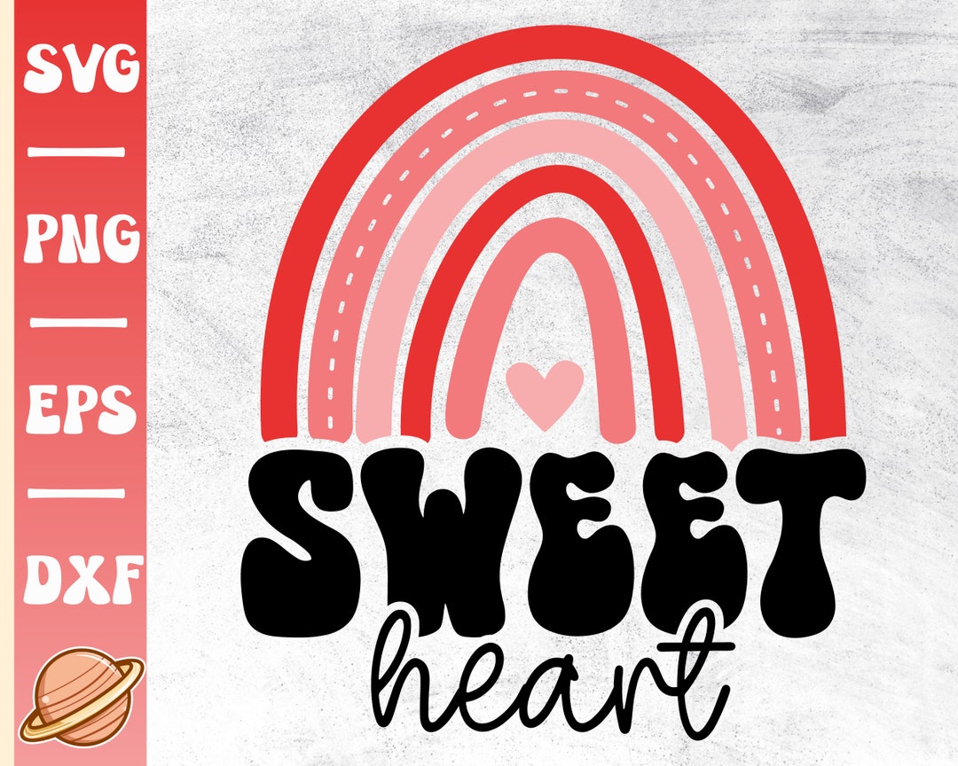 Sweet Heart Svg | Valentines Day Svg | Be My Valentine | Retro ...