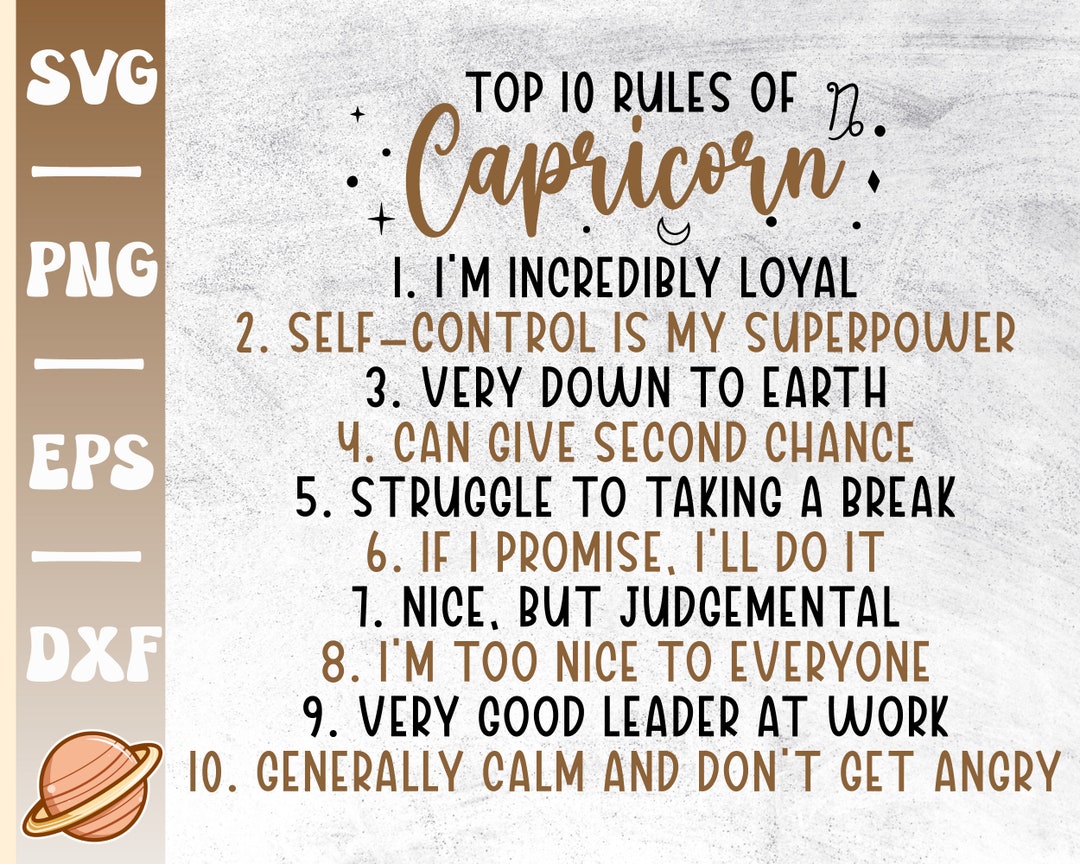 Capricorn Zodiac Sign | Capricorn Svg | Its Capricorn Season