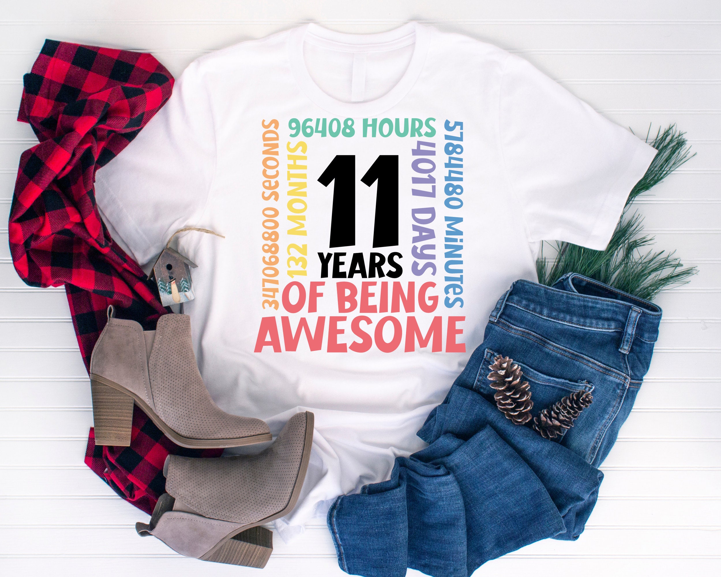 11th Birthday Svg | 11 Years Old Birthday Party Cricut File | Happy ...
