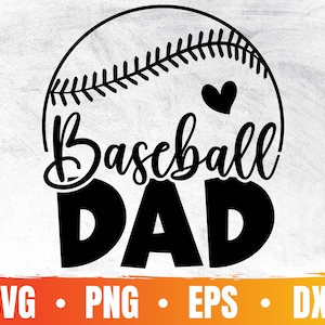 Honkbal vader Svg | Honkbal Daddy Svg | Vaderdag Svg | Gelukkige Vaderdag Cadeau | Softbal Daddy Cricut | Commercieel gebruik & digitale download