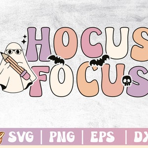 Hocus Focus Svg | Lärare Halloween Png | Halloween Lärarskjorta Svg | Trick or Teach Svg | Fantastiska elever | Läskig lärare bild 1