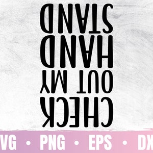 Gimnastyka SVG | Miłośnik gimnastyczek PNG | Sprawdź plik Cricut z moim stojakiem na ręce | Parkour i tancerz PNG | Wykorzystanie komercyjne i pobieranie cyfrowe