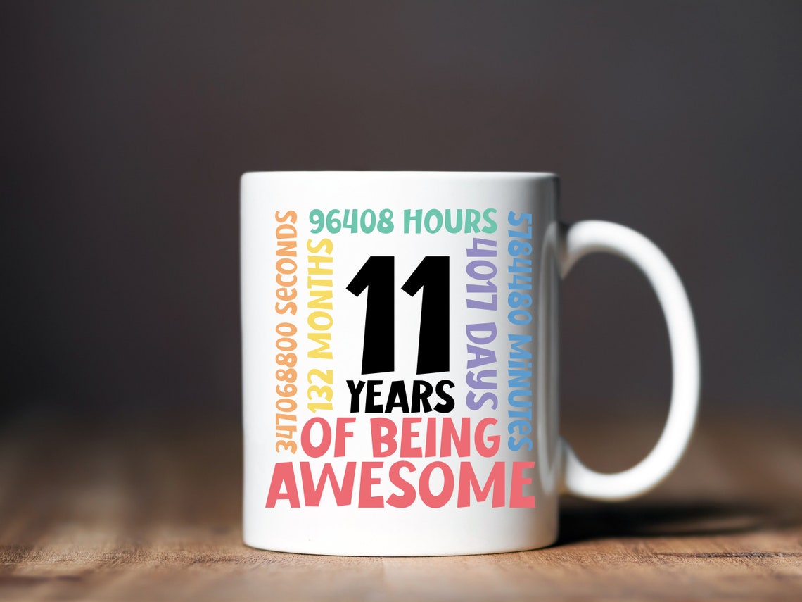 11th Birthday Svg | 11 Years Old Birthday Party Cricut File | Happy ...