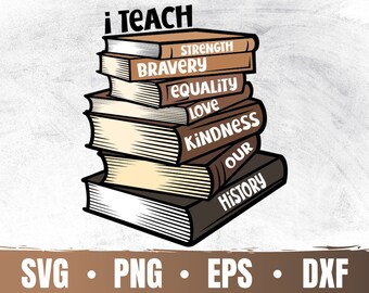 I Teach Black Lives and They Matter SVG | Black History Month Quotes | Black Teacher Cricut | Commercial Use & Digital Download