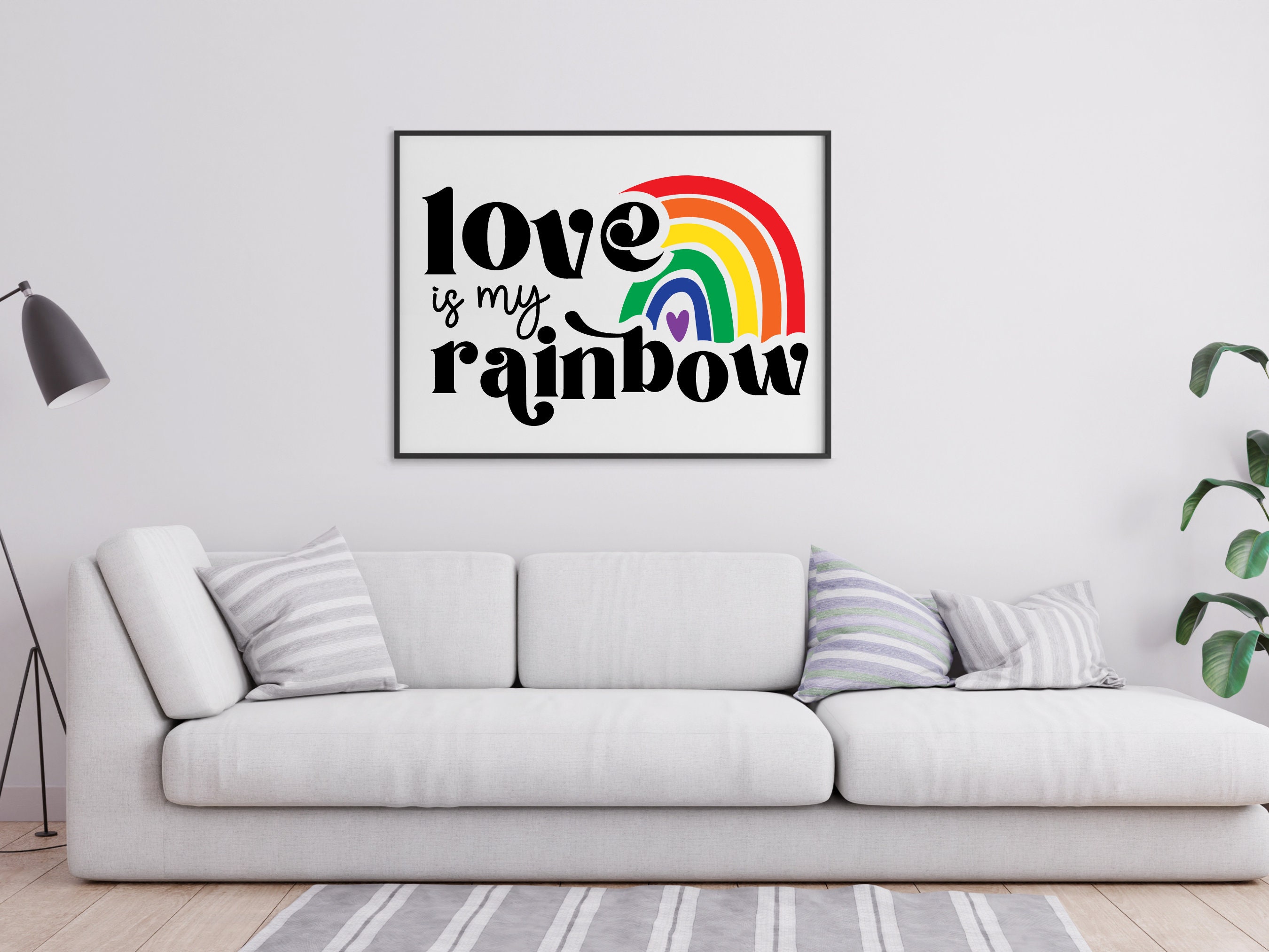 Love is My Rainbow Svg | Pride Month Svg | Gay Pride Svg | Lesbian ...