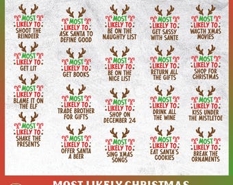 Most Likely To Christmas Svg | Christmas Svg Bundle | Matching Christmas Shirts Svg | Xmas Group Shirts | Commercial Use & Digital Download