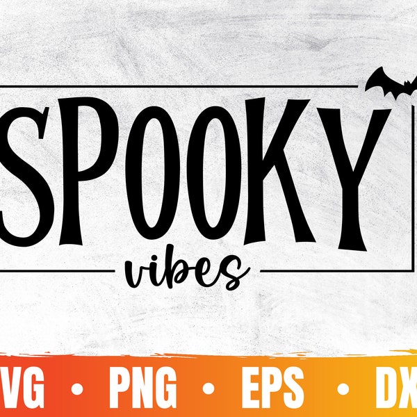Spooky Vibes Svg | Halloween Svg | Spooky Season | Halloween Shirt Svg | Chunky Thighs and Spooky Vibes | Commercial Use & Digital Download