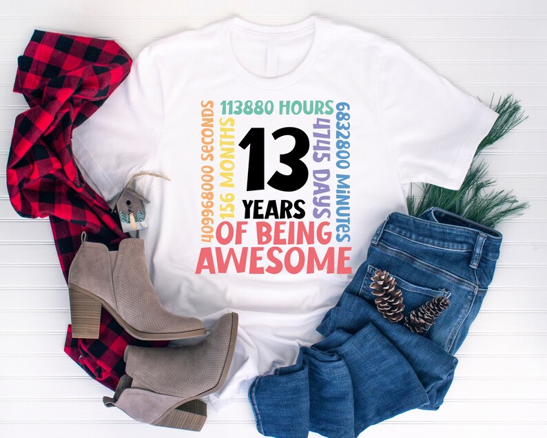 13th Birthday Svg | 13 Years Old Birthday Party Cricut File | Happy ...