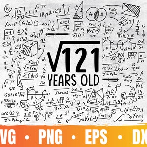11e verjaardag Svg | Vierkantswortel van 121 | 11 jaar oud Png | Verjaardagsfeestje Cricut | Geweldig sinds 2011 | Commercieel gebruik & digitale download