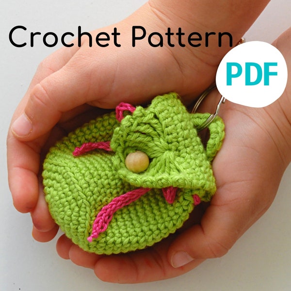 Crochet Pattern for Beginners - Crochet Backpack - Crochet Keychain - Tutorial for crochet - Pattern PDF - DIY key charm