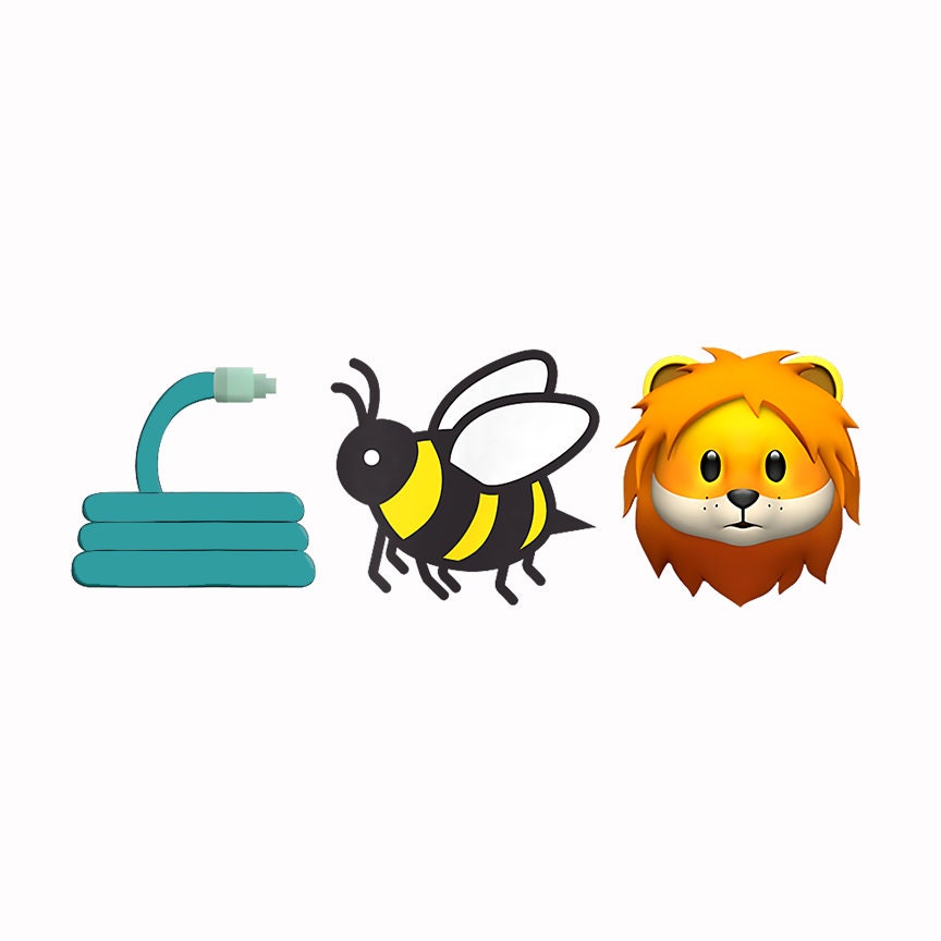 Hose Bee Lion Icons Funny Hoes Be Lying Pun Intended Png Etsy