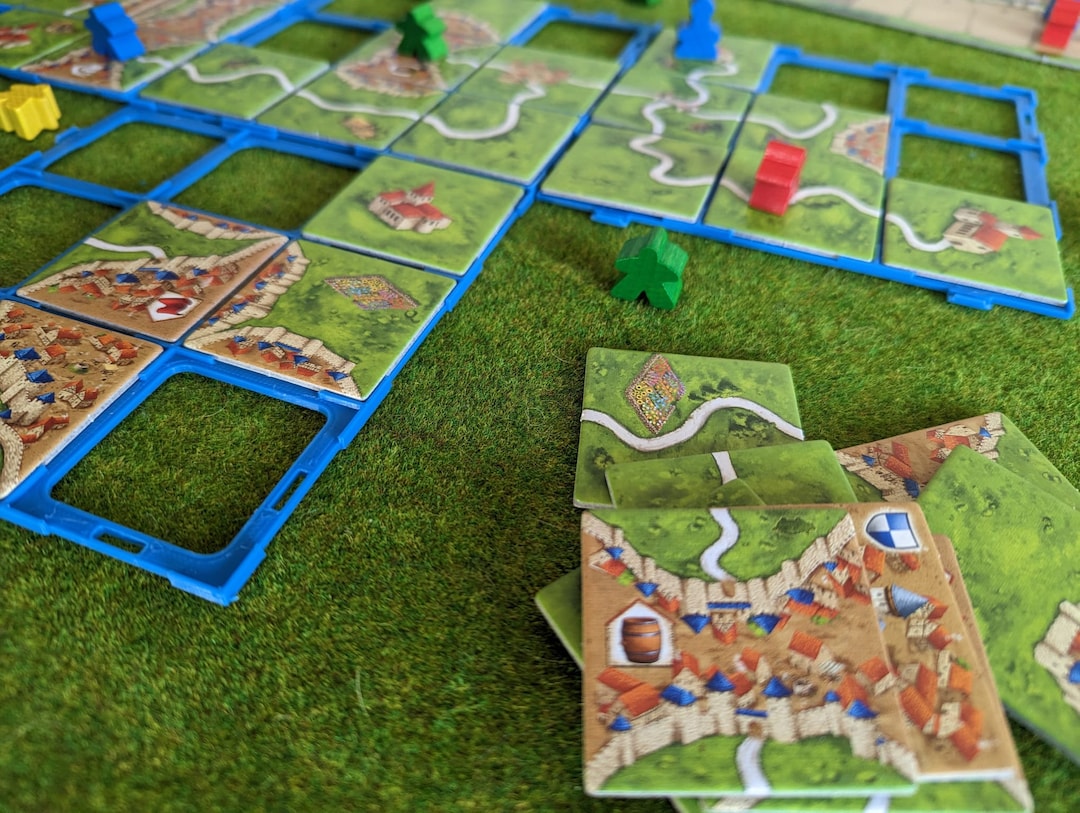Carcassonne Tile Grid Game Board X 5 Etsy