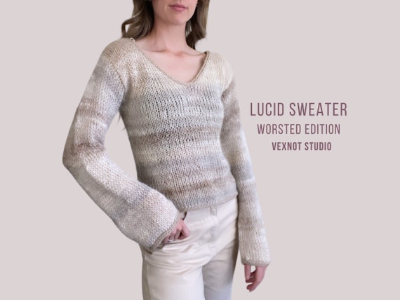 Pigment Dyed Intarsia Knit Pullover サイズ2 Knitting Pattern