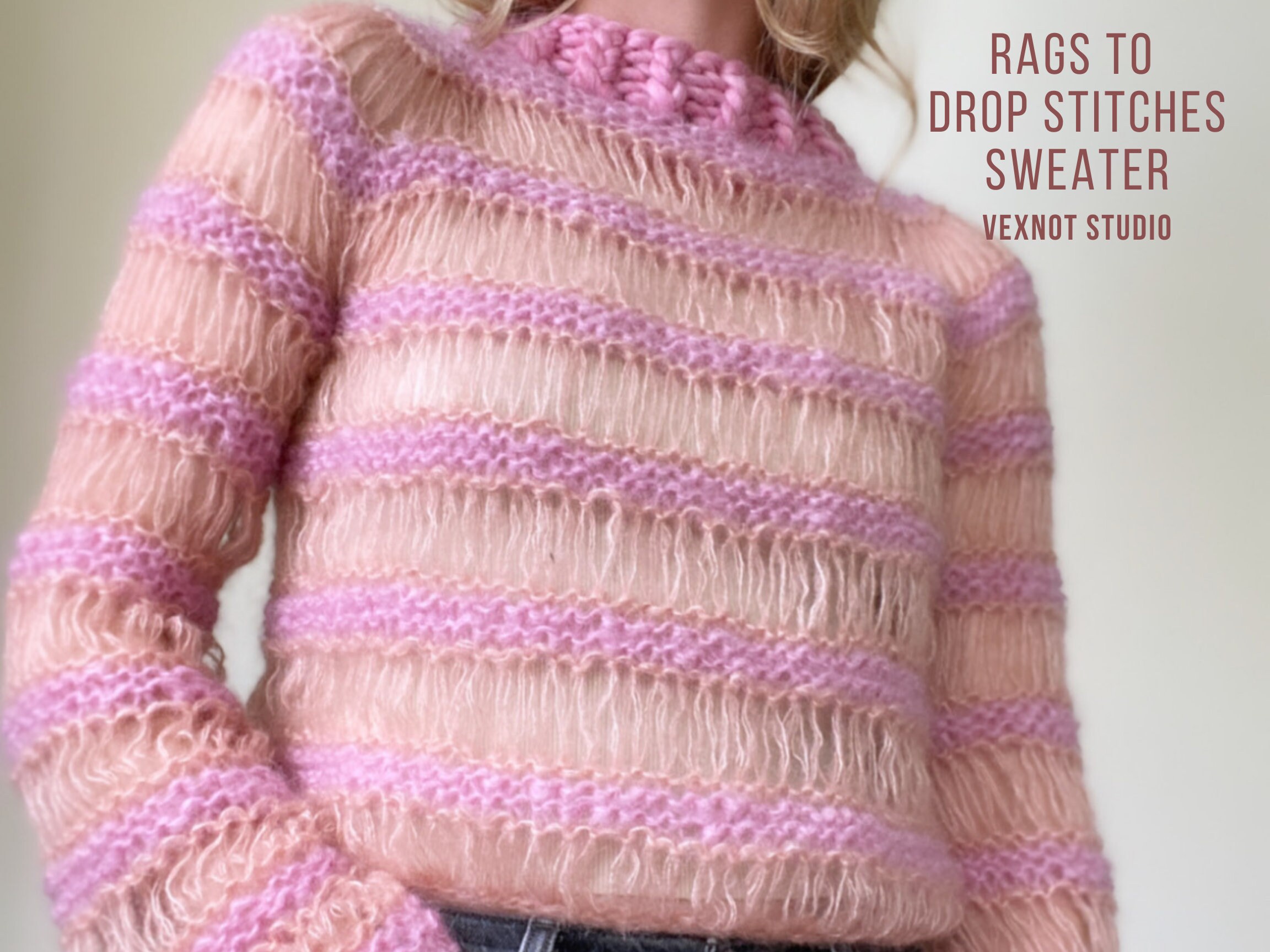Knitting Pattern rags to Drop Stitches 