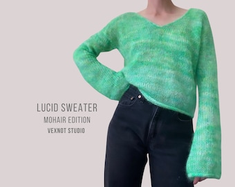 Knitting Pattern "Lucid Sweater" PDF Pattern [Sizes XS-5XL]