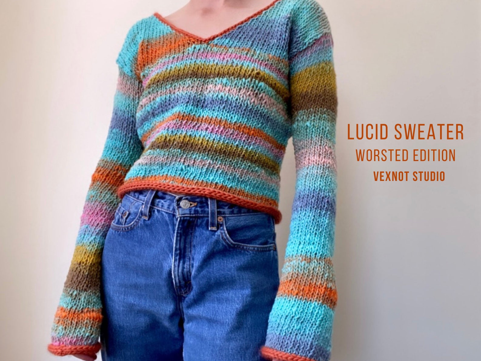 Knitting Pattern lucid Sweater worsted Edition - Etsy