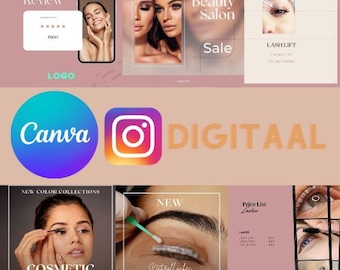 Lash Lift Instagram Post Templates, Editable Eyelash Lift Social Media Posts, Esthetician Instagram Post, lash extensions