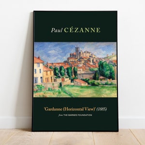 Paul Cezanne Gardanne (Horizontal View) (Gardanne [vue horizontale]), Giclee Art, Wall Art Prints, Museum Poster, Aesthetic Wall Decor
