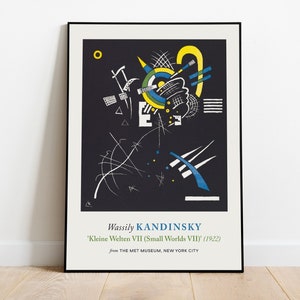 Wassily Kandinsky Print (Small Worlds 7 VII), Bauhaus Poster, Aesthetic Wall Decor, Wall Art Prints, Museum Poster, Bauhaus Prints