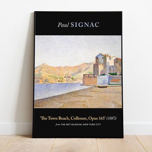 Paul Signac The Town Beach, Collioure, Opus 165, Giclee Art, Wall Art Prints, Museum Poster, Aesthetic Wall Decor, Gift Idea