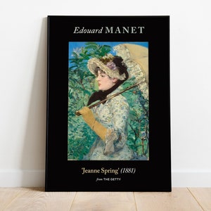 Edouard Manet Jeanne Spring, Giclee Art, Wall Art Prints, Museum Poster, Aesthetic Wall Decor, Gift Idea for Her