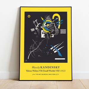 Wassily Kandinsky Print (Small Worlds 7 VII), Bauhaus Poster, Aesthetic Wall Decor, Wall Art Prints, Museum Poster, Bauhaus Prints