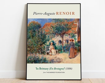 In Brittany (En Bretagne) by Pierre-Auguste Renoir, Giclee Art, Wall Art Prints, Museum Poster, Aesthetic Wall Decor, Vintage Prints