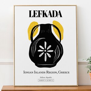 Lefkada, Ionian Islands Region, Greece, Abstract Aesthetic, Wall Art, Travel Print Poster, Greece Lover Gift