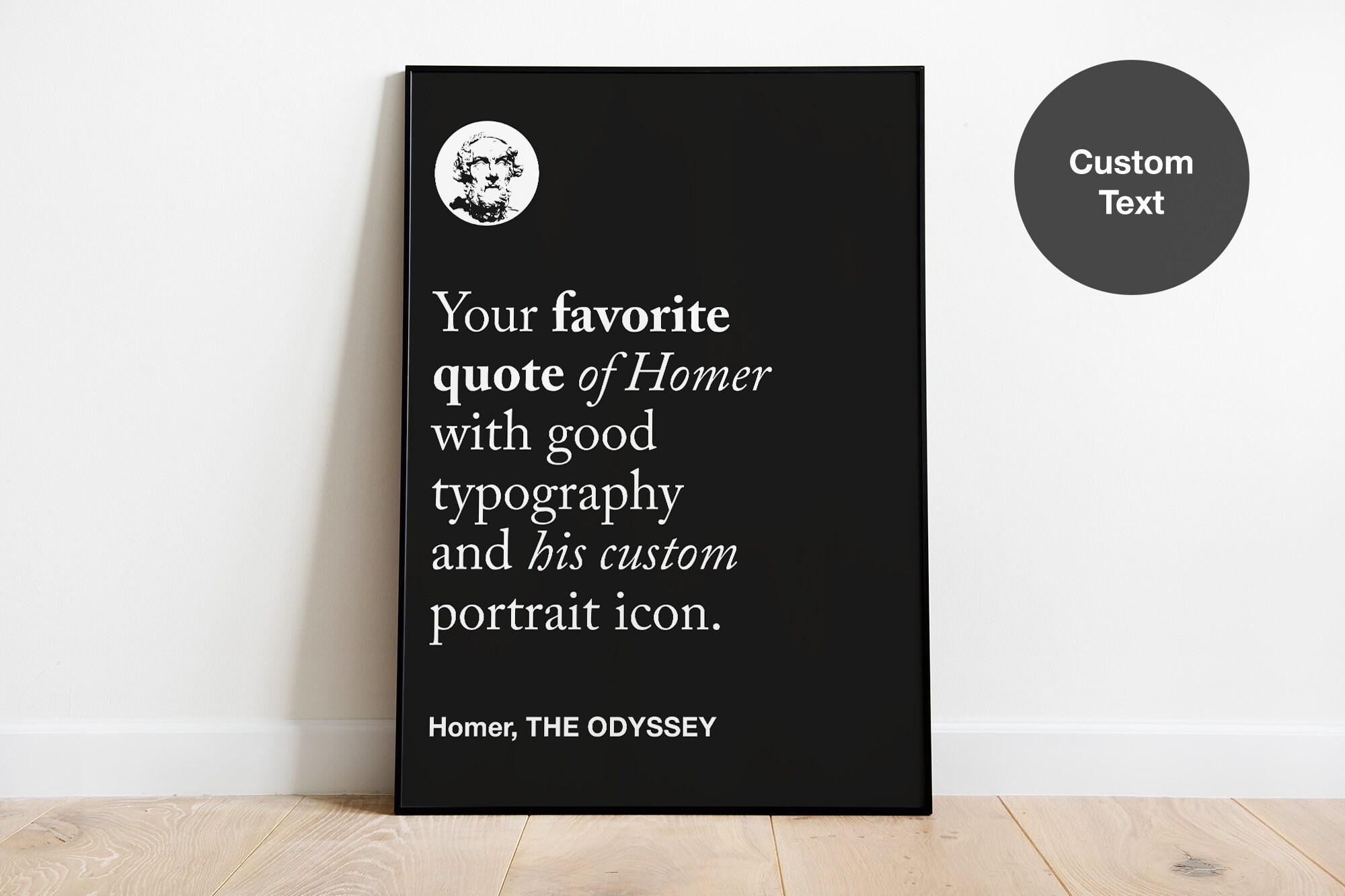 Custom Homer Motivational Quote Wall Decor Print Poster, Inspirational ...