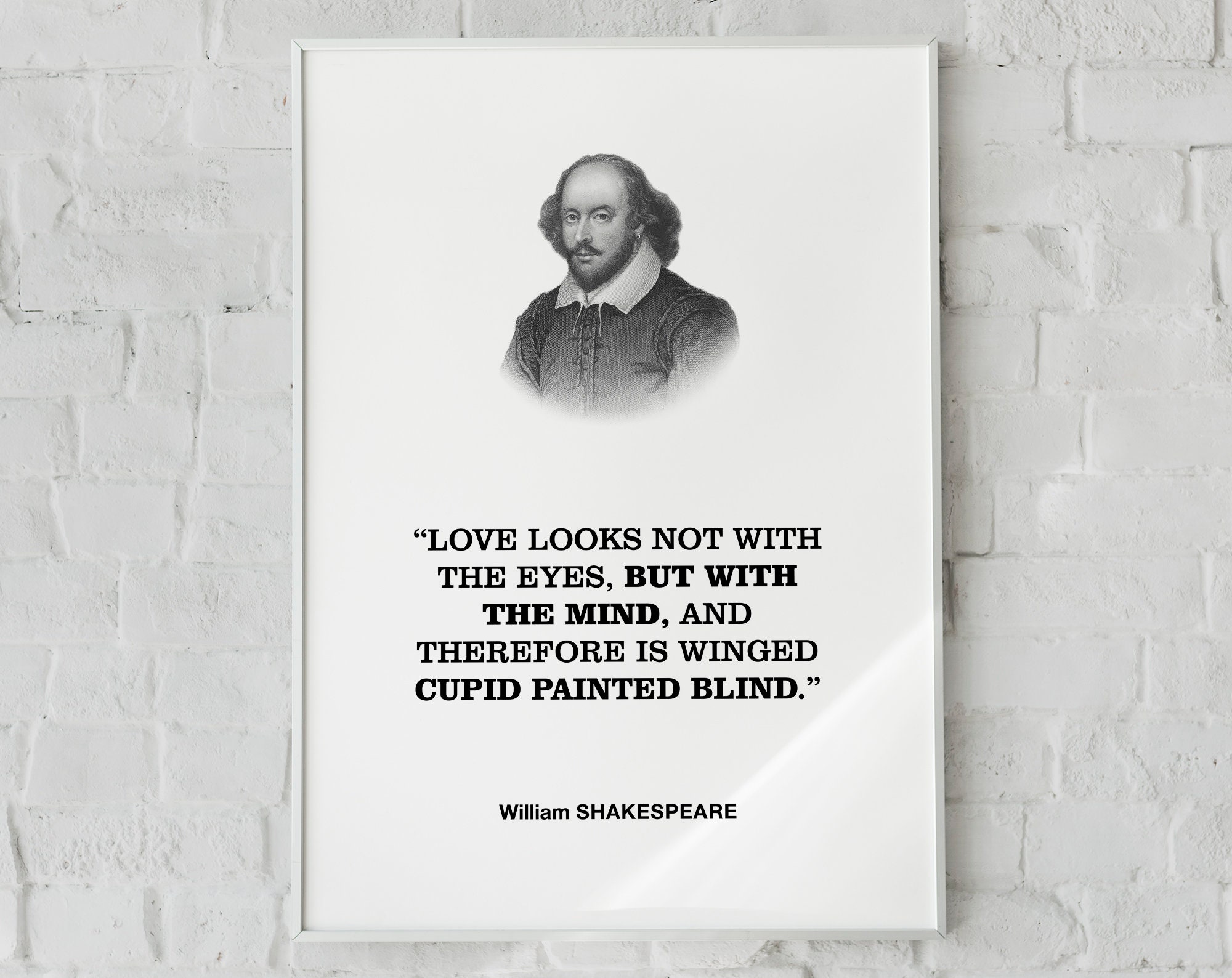 William Shakespeare Literary Quotation Wall Decor Print Poster