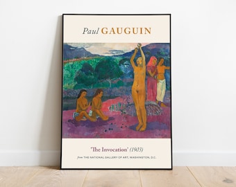 Paul Gauguin — The Invocation (1903) — Impressionism Art Poster (premium paper) — Gift Idea / Wall Art / Print / Vintage