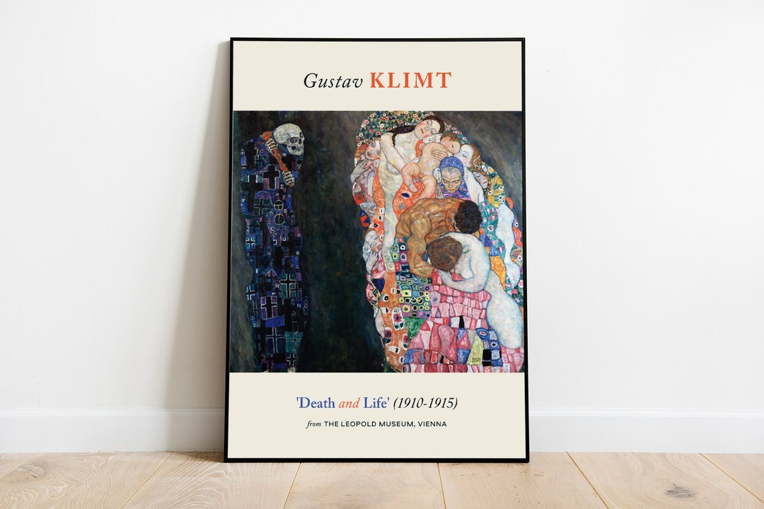 Gustav Klimt — Death and Life (1910-1915) — Art Nouveau Poster (premium ...