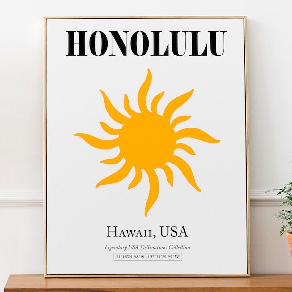 Honolulu Hawaii Etsy