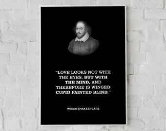 William Shakespeare Literary Quotation Wall Decor Print Poster