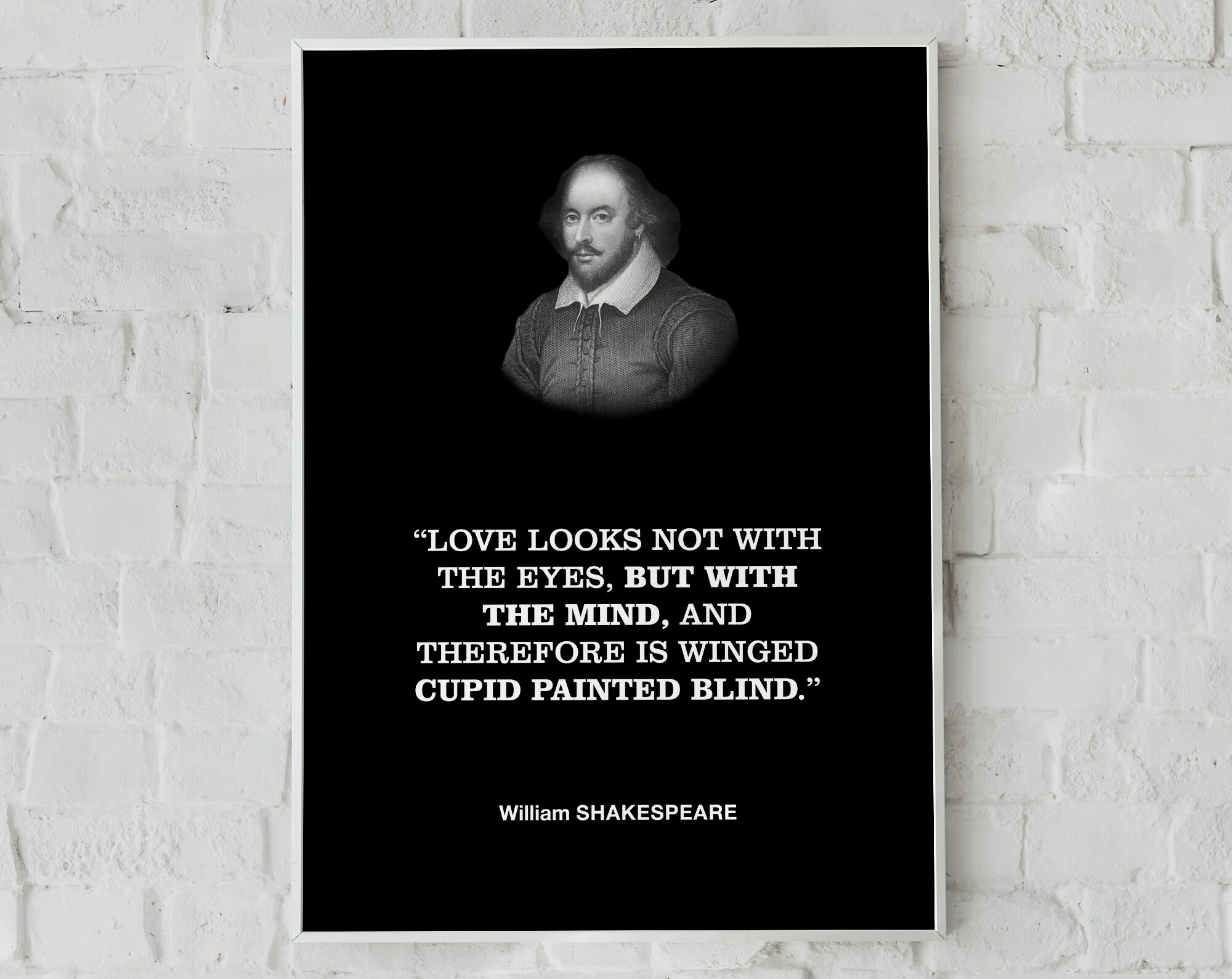 William Shakespeare Literary Quotation Wall Decor Print Poster