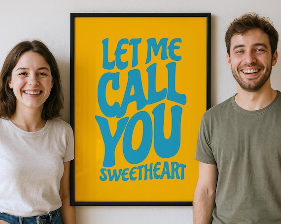 Personalized Song Lyrics Print, Funky Typography, Song Cover Print