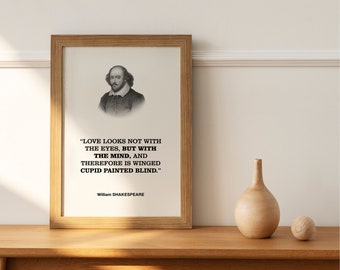 William Shakespeare Literary Quotation Wall Decor Print Poster