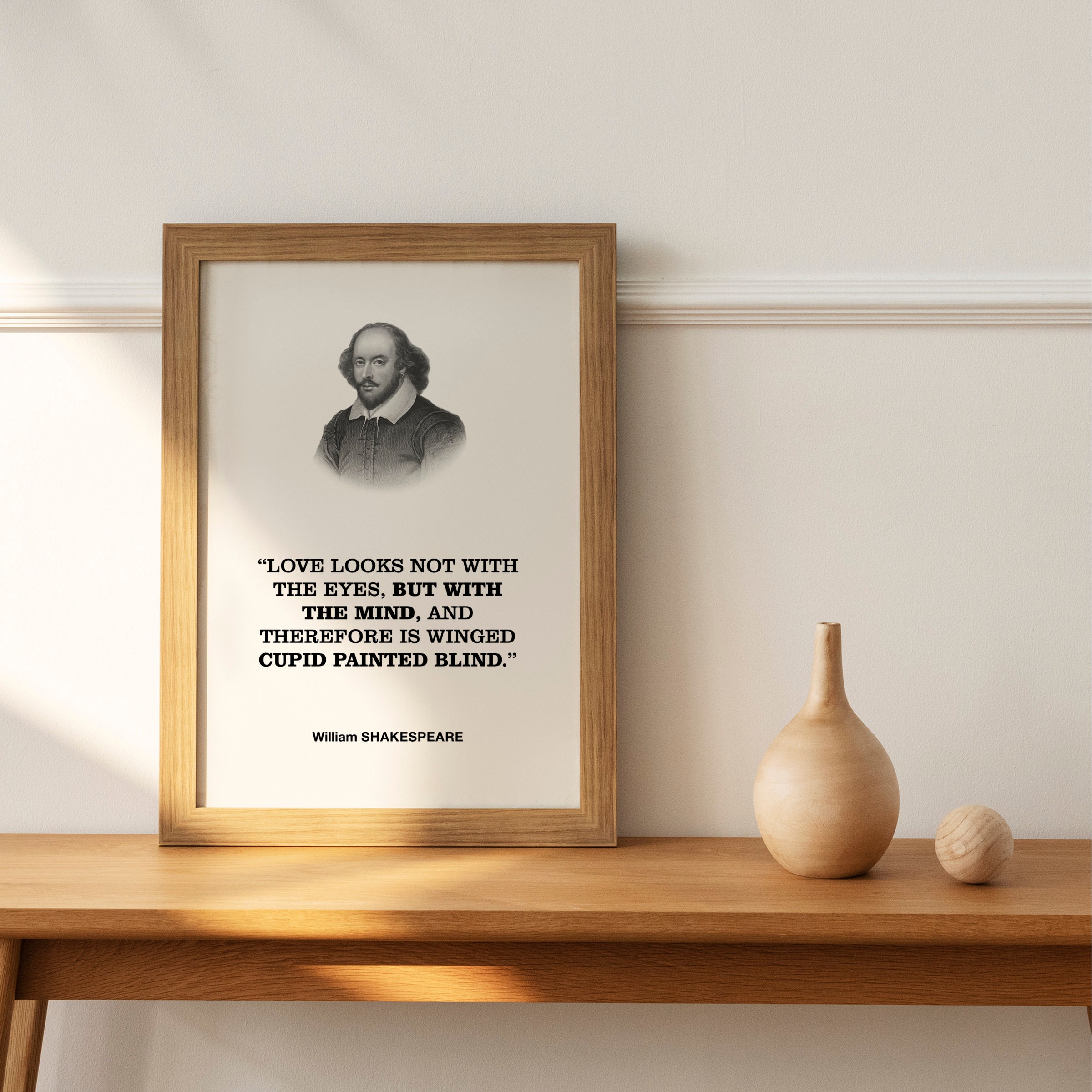 William Shakespeare Literary Quotation Wall Decor Print Poster