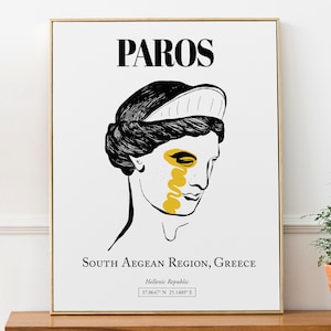 Paros, South Aegean Region, Greece, Abstract Aesthetic, Wall Décor, Travel Print Poster, Greece Lover Gift