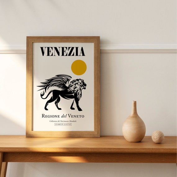 Venezia, Italy, San Marco (grand Canal) Venice Lion Wall Art Decor