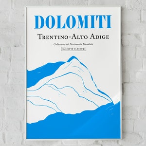 Dolomiten Dolomiten Berge Wanddeko Druck Poster