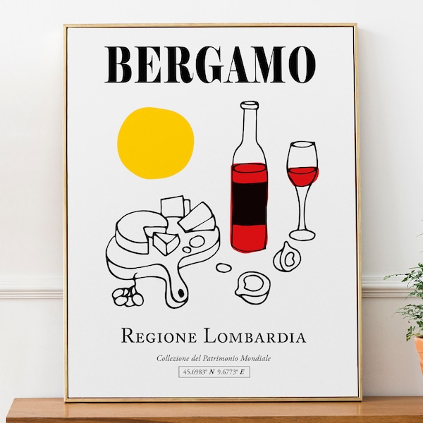 Bergamo, Italy, Lombardia (Citta Dei Mille) Valcalepio Wine Wall Decor Print Poster