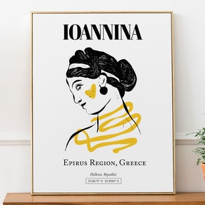 Ioannina, Epirus Region, Greece, Abstract Aesthetic, Wall Art, Travel Print Poster, Greece Lover Gift