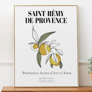 Saint-Rémy-de-Provence (Provence-Alpes-Côte D'Azur, Francia), Aceitunas, Wall Art Travel Print Poster