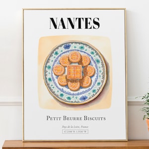 Nantes (Pays De La Loire, France), Petit Beurre Biscuits, Wall Art Travel Print Poster